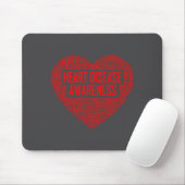 Tapis De Souris Heart Disease Awareness Red Heart Gift February We (Avec souris)