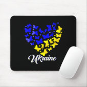 Tapis De Souris Heart Heart Ukraine Shirt Butterfly I Stand With U (Avec souris)