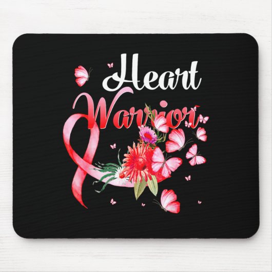Tapis De Souris Heart Warrior Butterfly Heart Disease Awareness _1 (Devant)