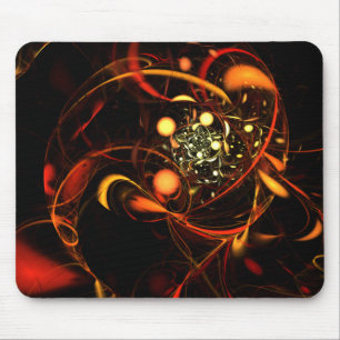Tapis De Souris Heartbeat Abstrait Art Mousepad