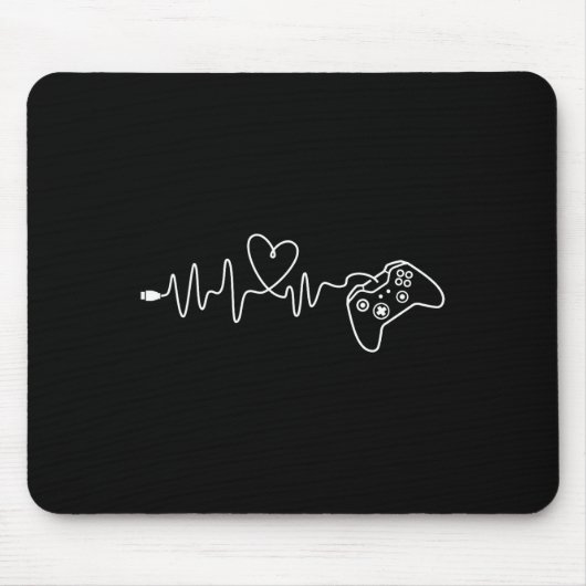 Tapis De Souris Heartbeat - Jeu de console Lover Jeu vidéo Pc (Devant)
