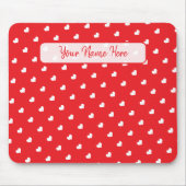 Tapis De Souris Hearts Happy Valentine’s Day Modern Love Pattern (Devant)