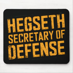 Tapis De Souris Hegseth Secrétaire À La Défense Trump Inauguration