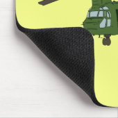 Tapis De Souris Hélicoptère CH-47 militaire chinook vert (Coin)