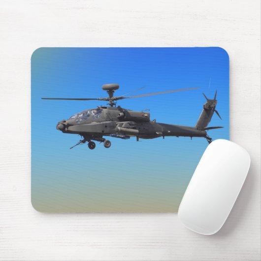 Tapis De Souris Hélicoptère d'AH-64 Apache (Avec souris)