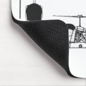 Tapis De Souris Hélicoptère de Bell 47 (Coin)