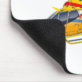 Tapis De Souris Hélicoptère de dessin (Coin)