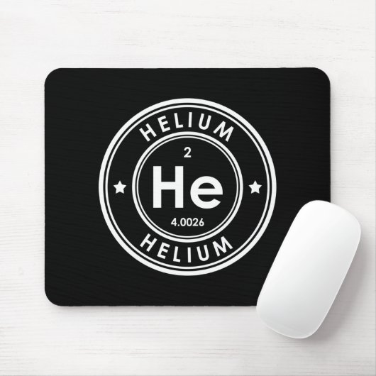 Tapis De Souris Hélium Élément noir Souris (Avec souris)
