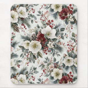 Tapis De Souris Hellebore d'hiver & baie
