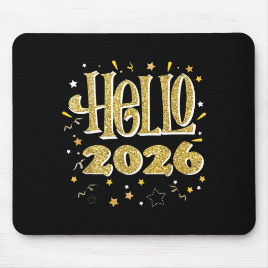 Tapis De Souris Hello 2026 Happy New Year Pajama Funny Family Matc (Devant)