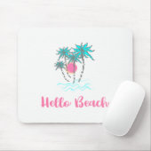 Tapis De Souris Hello Beach Style Tropical été (Avec souris)