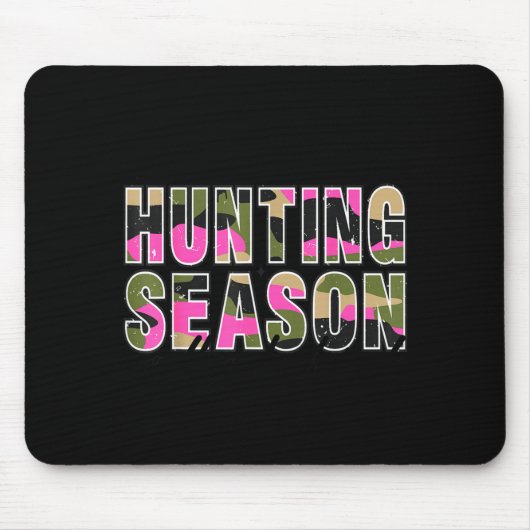 Tapis De Souris Hello Deer Season Goodbye Boyfriend Camo Flag Hunt (Devant)