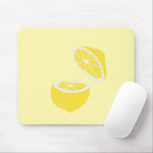 Tapis De Souris Hello Lemon jaune moderne fruit (Avec souris)