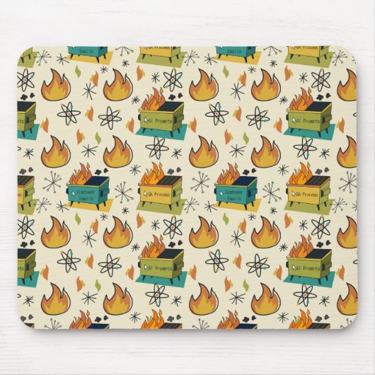 Tapis de souris Helpdesk Inferno - Humour Tech (Devant)
