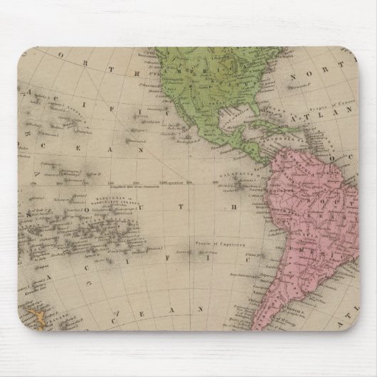 Tapis De Souris Hémisphère occidental 9 (Devant)