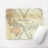 Tapis De Souris Hémisphère oriental et occidental (Avec souris)