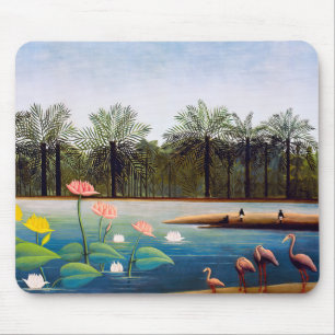 Tapis De Souris Henri Rousseau - Les Flamants