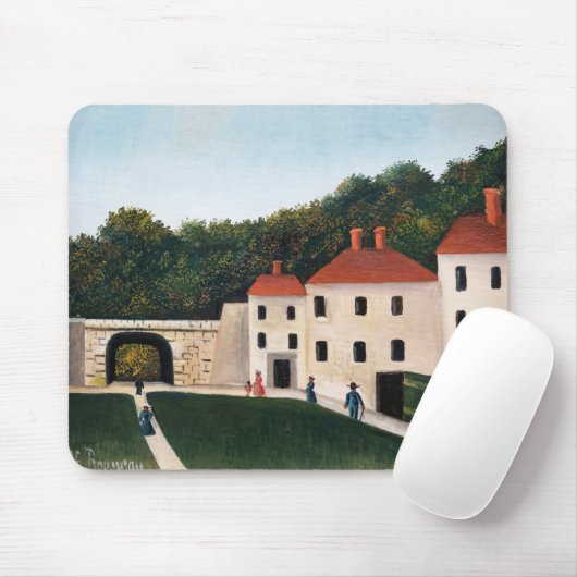 Tapis De Souris Henri Rousseau - Promeneurs dans un parc (Avec souris)
