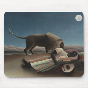 Tapis De Souris Henri Rousseau's The Sleeping Gypsy