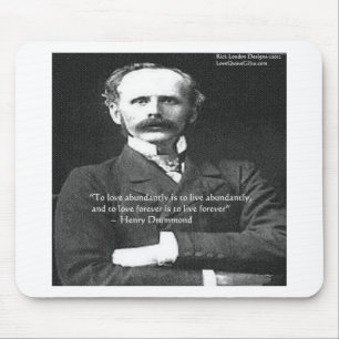Tapis De Souris Henry Drummond "Amour 4Ever" Cadeaux de citation d