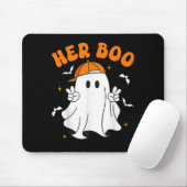 Tapis De Souris Her Boo &amp; His Boo Funny Matching Halloween Cou (Avec souris)