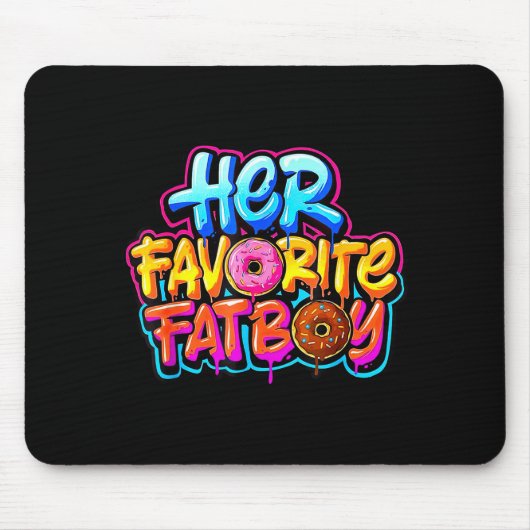 Tapis De Souris Her Favorite Fatboy Funny Donut Lover Humor  (Devant)