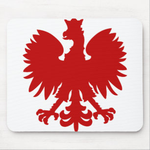 Tapis De Souris Heraldique Aigle rouge Silhouette Couronne
