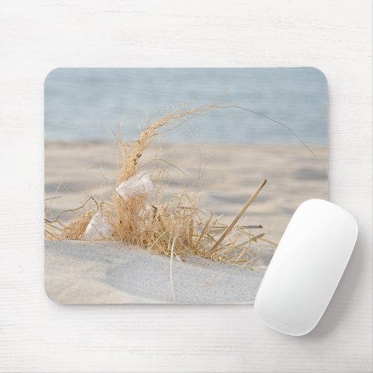 Tapis De Souris Herbe de plage avec plumes (Avec souris)