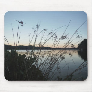 Tapis De Souris Herbes au lac Sunset