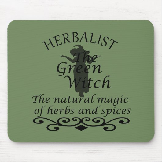 Tapis De Souris herboriste la sorcière verte (Devant)