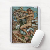 Tapis De Souris Hercule et le vieil homme de la mer (Avec souris)
