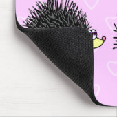 Tapis De Souris Hérisson mignon Mousepad de maman et de bébé (Coin)