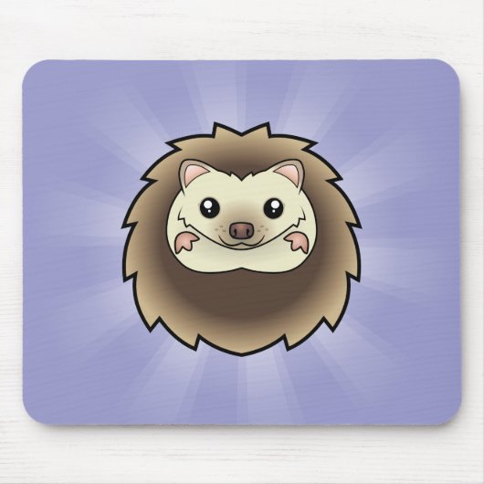 Tapis De Souris Hérisson nain de dessin animé (Devant)
