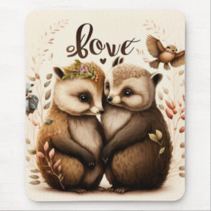 Tapis De Souris hérissons amoureux