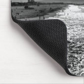 Tapis De Souris Hermosa Beach, photo en noir et blanc (Coin)