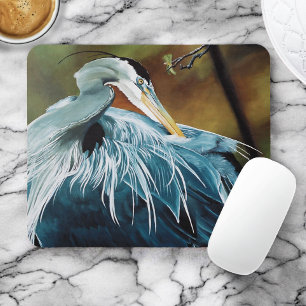 Tapis De Souris Héron bleu