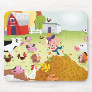Tapis De Souris Heure de compter - la basse cour
