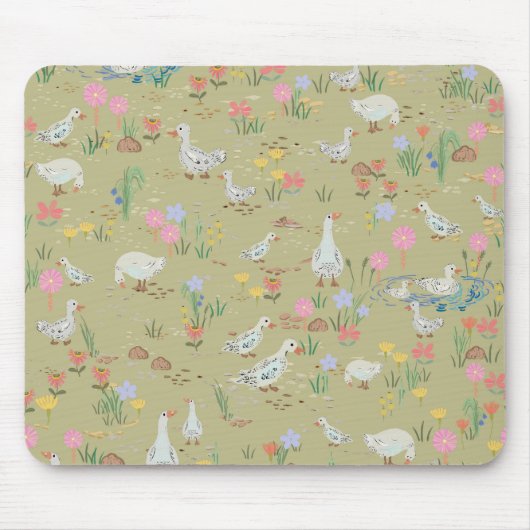Tapis De Souris Heure d'été à l'étang aux canards (Devant)