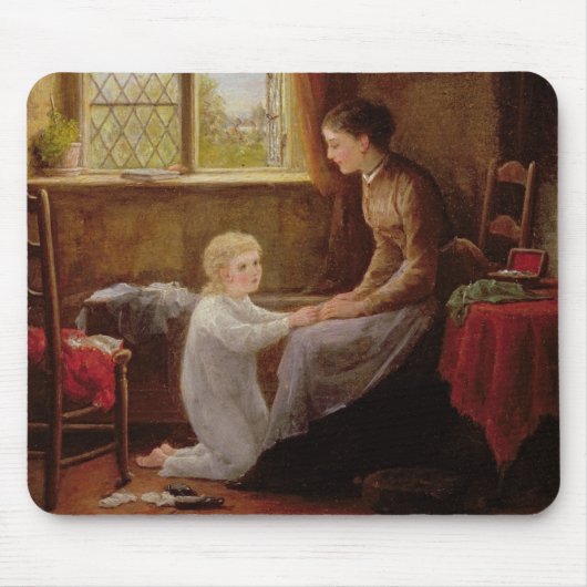 Tapis De Souris Heure du coucher, 1890 (huile sur le panneau) (Devant)