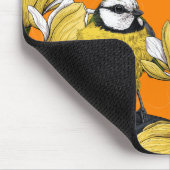 Tapis De Souris Heure du printemps en jaune (Coin)