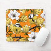 Tapis De Souris Heure du printemps en jaune (Avec souris)