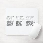 Tapis De Souris Heures d'ouverture globales de marché boursier (Avec souris)