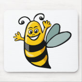 Tapis De Souris Heureuse abeille (Devant)