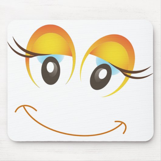 TAPIS DE SOURIS HEUREUSE FILLE FACE (Devant)