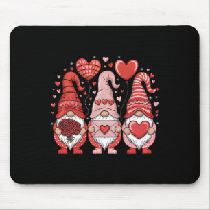 Tapis De Souris Heureuse Sainte-Valentin Gnomes Coeur mignonne Amo