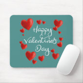 Tapis De Souris Heureuse Sainte-Valentin rouge | Mousepad de (Avec souris)