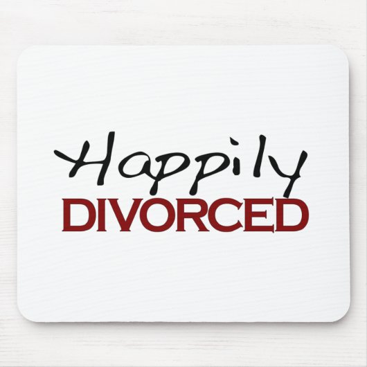 Tapis De Souris Heureusement divorcé (Devant)