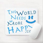 Tapis De Souris Heureux-Bleu (Avec souris)