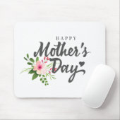 Tapis de souris heureux floral élégant du jour de (Avec souris)