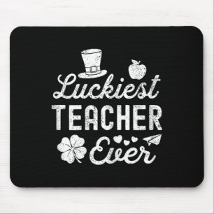 Tapis De Souris Heureux Jour de la Saint Patrick Professeur le plu
